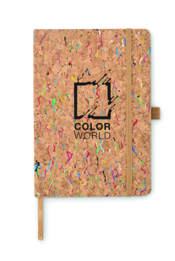 Logo trade promotional items picture of: A5 cork coloured notebook
